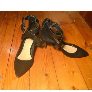 Joe ´s  Jeans black suede and leather pumps